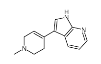 3-(1,2,3,6-四氢-1-甲基-4-吡啶)-1H-吡咯并[2,3-b]吡啶结构式