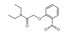 N,N-dietil-2-(2-nitrofenossi)acetammide结构式