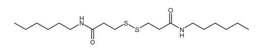 N,N'-dihexyl-3,3'-disulfanediyl-bis-propionamide结构式