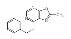 Oxazolo[5,4-d]pyrimidine,2-methyl-7-[(phenylmethyl)thio]-结构式