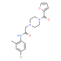 N-(4-chloro-2-methylphenyl)-2-[4-(furan-2-ylcarbonyl)piperazin-1-yl]acetamide Structure