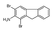 1,3-dibromo-9H-fluoren-2-amine结构式