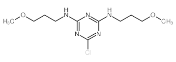 1,3,5-Triazine-2,4-diamine,6-chloro-N2,N4-bis(3-methoxypropyl)-结构式