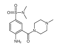 4-amino-N,N-dimethyl-3-(4-methylpiperazine-1-carbonyl)benzenesulfonamide结构式