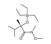 (2S)-N-methoxy-N,2,3-trimethyl-2-triethylsilyloxybutanamide Structure