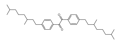 4,4'-(3,7-dimethyloctanyl)benzil Structure