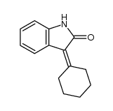 3-亚环己基-1,3-二氢-2H-吲哚-2-酮结构式