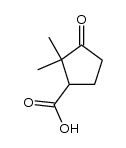 2,2-dimethylcyclopentanone-3-carboxylic acid结构式