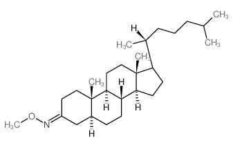 Cholestan-3-one,O-methyloxime, (5a)-(9CI) structure