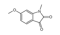6-methoxy-1-methyl-1H-indole-2,3-dione结构式