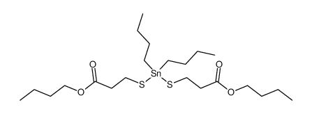 Di-(n-butyl)-zinnbis-(β-mercaptopropionsaeure-n-butylester)结构式