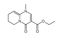 4,6,7,8-Tetrahydro-1-methyl-4-oxo-1H-pyrido[1,2-a]pyrimidine-3-carboxylic acid ethyl ester结构式