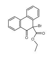 ethyl 9-bromo-10-oxo-9,10-dihydrophenanthrene-9-carboxylate结构式
