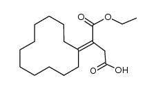 3-cyclododecylidene-4-ethoxy-4-oxobutanoic acid Structure
