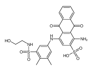 1-amino-9,10-dihydro-4-[[3-[[(2-hydroxyethyl)amino]sulphonyl]-4,5-dimethylphenyl]amino]-9,10-dioxoanthracene-2-sulphonic acid picture