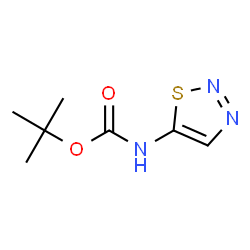 Carbamic acid, 1,2,3-thiadiazol-5-yl-, 1,1-dimethylethyl ester (9CI) Structure