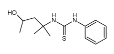 N-(3-hydroxy-1,1-dimethyl-butyl)-N'-phenyl-thiourea结构式