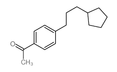 1-[4-(3-cyclopentylpropyl)phenyl]ethanone结构式