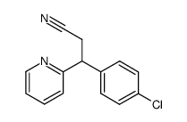 3-(4-chlorophenyl)-3-(pyridin-2-yl)propanenitrile Structure