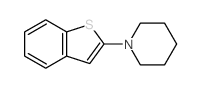 Piperidine, 1-benzo[b]thien-2-yl- structure