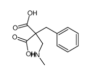 benzyl-methylaminomethyl-malonic acid结构式