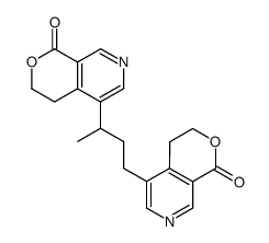3,4,3',4'-tetrahydro-5,5'-(1-methyl-propane-1,3-diyl)-bis-pyrano[3,4-c]pyridin-1-one Structure