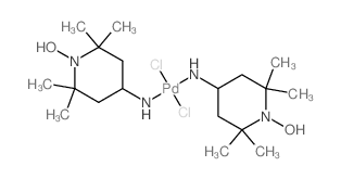 dichloropalladium; (1-hydroxy-2,2,6,6-tetramethyl-4-piperidyl)azanide结构式