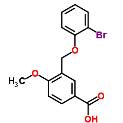 3-[(2-Bromophenoxy)methyl]-4-methoxybenzoic acid picture