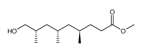 methyl (4R,6S,8S)-9-hydroxy-4,6,8-trimethylnonanoate Structure