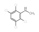 Benzenamine,2,3,5,6-tetrachloro-N-methyl- Structure