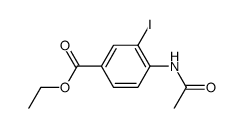 ethyl 4-acetamido-3-iodobenzoate Structure