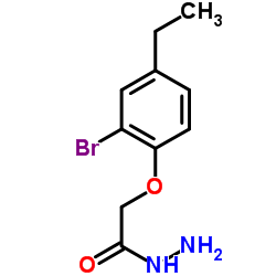 2-(2-Bromo-4-ethylphenoxy)acetohydrazide结构式