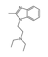 N,N-diethyl-2-(2-methylbenzimidazol-1-yl)ethanamine Structure