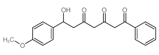 7-hydroxy-7-(4-methoxyphenyl)-1-phenyl-heptane-1,3,5-trione结构式
