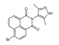 6-bromo-2-(3,5-dimethyl-1H-pyrazol-4-yl)benzo[de]isoquinoline-1,3-dione Structure