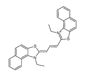 1,3-bis-(1-ethyl-naphtho[1,2-d]thiazol-2-yl)-trimethinium Structure