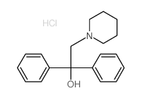 1-Piperidineethanol, alpha,alpha-diphenyl-, hydrochloride Structure