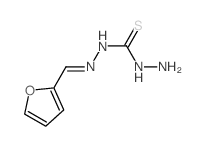 1-amino-3-(2-furylmethylideneamino)thiourea structure