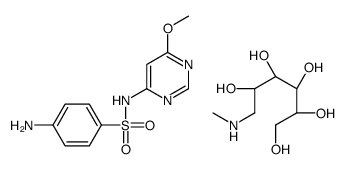 4-amino-N-(6-methoxypyrimidin-4-yl)benzenesulfonamide,(2R,3R,4R,5S)-6-(methylamino)hexane-1,2,3,4,5-pentol结构式