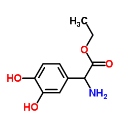 Benzeneacetic acid, alpha-amino-3,4-dihydroxy-, ethyl ester (9CI) Structure