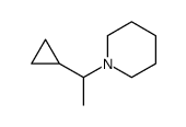 1-(1-cyclopropylethyl)piperidine Structure