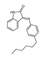 3-(4-hexylanilino)indol-2-one结构式