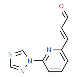 2-Propenal,3-[6-(1H-1,2,4-triazol-1-yl)-2-pyridinyl]-,(2E)-(9CI) Structure