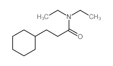 Cyclohexanepropanamide,N,N-diethyl- structure