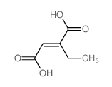 2-Butenedioic acid,2-ethyl-, (2E)-结构式