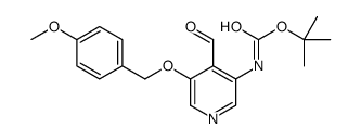 TERT-BUTYL (4-FORMYL-5-((4-METHOXYBENZYL)OXY)PYRIDIN-3-YL)CARBAMATE Structure