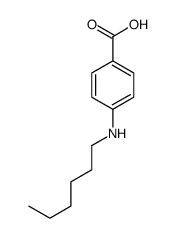 4-(N-己基氨基)苯甲酸结构式