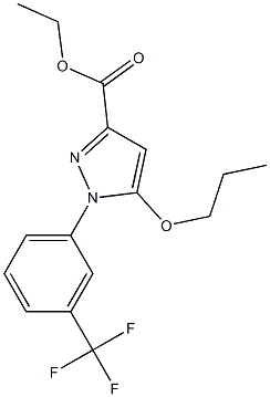 5-propoxy-1-(3-trifluoromethyl-phenyl)-1H-pyrazole-3-carboxylic acid ethyl ester结构式
