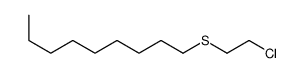 1-(2-chloroethylsulfanyl)nonane Structure