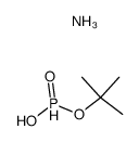tert-butyl hydrogen phosphonate, ammonia salt Structure